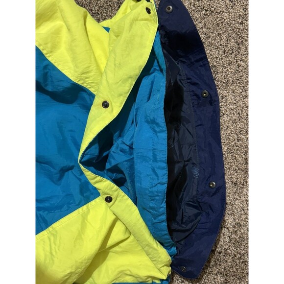 Vintage ROFFE Men’s Skyrider Ski Jacket Medium Teal 80/90s Neon Thinsulate USA - Picture 3 of 8